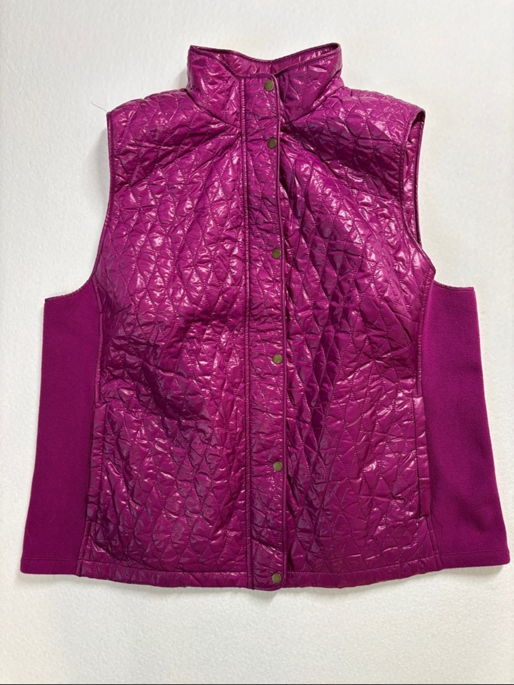 Talbots Woman 2X cozy Quilted Magenta/Purple Vest